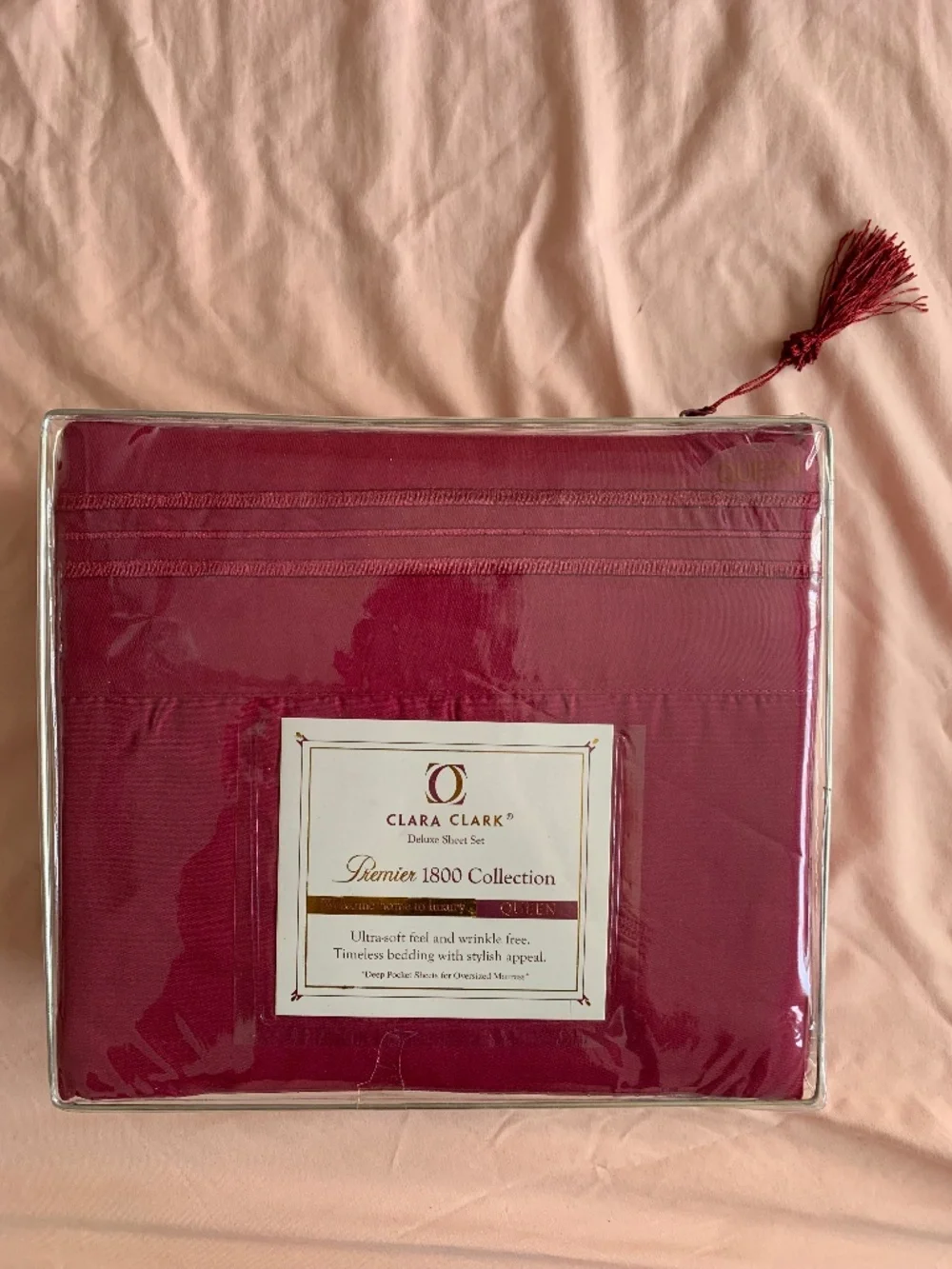 New! Clara Clark Deluxe Sheet Set Premier 1800 Collection - Queen